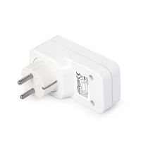 Зарядний пристрій 2х USB по 2.1A, з наскрізною розеткою