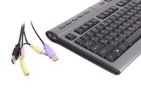 Клавіатура USB, X-slim, USB2 + мікрофон та навушники