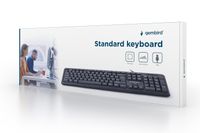Клавіатура дротова, USB, українська, чорний колір