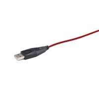 Оптична ігрова миша, USB інтерфейс, 2400 dpi, червоний
