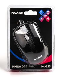 Миша оптична, USB, 1200 dpi, чорнa