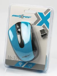 Миша бездротова, USB, 1200 dpi, блакитнa