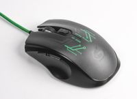 Оптична ігрова миша, USB інтерфейс, 3200 dpi, зелений