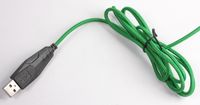 Оптична ігрова миша, USB інтерфейс, 3200 dpi, зелений