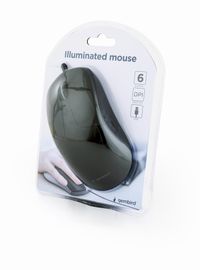 Оптична миша, USB інтерфейс, 2400 dpi, чорний