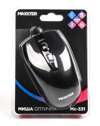 Миша оптична, USB, 1600 dpi, чорнa