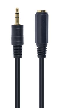 Cablexpert
Кабель стерео аудіо, 3.5 мм M/F 3.5 мм, 5 м, позолочені контакти
