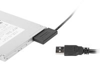 Перехідник з USB 2.0 на Slimline SATA 13 pin