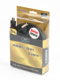 Кабель HDMI-DVI (18+1) 5 м, M/M, в блістері