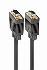Cablexpert
Кабель premium VGA, 3+9C HD15M, подвійне екранування, з 2-ма феритами, 1.8 м