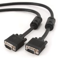 Кабель premium VGA, 3+9C HD15M, подвійне екранування, з 2-ма феритами, 1.8 м