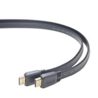 Кабель HDMI V.2.0, 4К 60 Гц, плоский, з позолоченими конекторами, 1 м