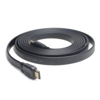 Кабель HDMI V.2.0, 4К 60 Гц, плоский, з позолоченими конекторами, 1 м