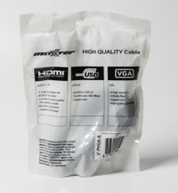 Кабель premium VGA, 3+9C HD15M, подвійне екранування, 2 ферити, 1.8 м