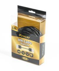Кабель у блістері DVI, 18+1, ферит, 3 м