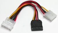 Cablexpert
Кабель живлення (Molex) M/F + SATA кабель живлення, 135 мм