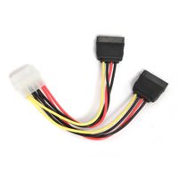 Кабель живлення (Molex) M/F + 2 SATA кабель живлення, 150 мм