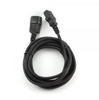 Кабель силовий, С13-С14, довжина 3 м, VDE, 3*1 мм кв.