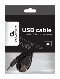 Кабель живлення, USB-AM на вилку 3.5 мм, 1.8 м