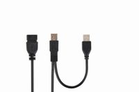 Cablexpert
Подовжувач USB 2.0, A-тато+живлення/А-мама, 0.9 м