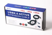 Активний подовжувач USB2.0 AM/AF, 20 м