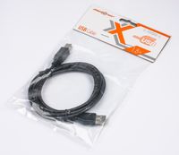 Кабель USB 2.0 AM/BM 1.8 м, чорний
