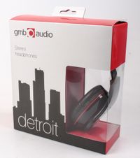 Стерео гарнітура, серія gmb audio "Детройт", глянсовий чорний