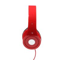 Стерео гарнітура, серія gmb audio, "Детройт", глянсовий червоний
