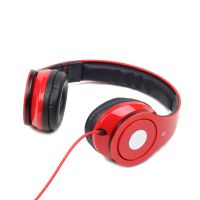 Стерео гарнітура, серія gmb audio, "Детройт", глянсовий червоний