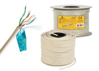 CAT5e, багатожильний, алюміній під міддю (CCA), AWG24, екранована фольгою, 100 м