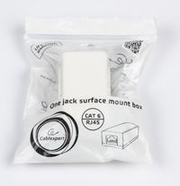 Розетка однопортова RJ-45, 6cat, зовнішня