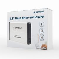 Зовнішня кишеня 2.5", USB 3.0, сріблястий
