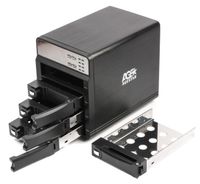 Зовнішній масив на 4 жорсткі диски, 3.5", eSATA, USB 3.0, чорний