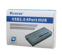 Хаб USB 2.0, 4 порти, без блоку живлення