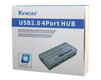 Хаб USB 2.0, 4 порти, з блоком живлення 2 А