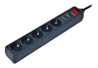 EnerGenie
Мережевий фільтр чорний, 4.5 м кабель, 5 розеток