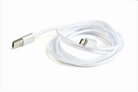 Кабель USB 2.0, A-тато/micro B-тато, 1.8 м, з обплетенням та металевими роз'ємами