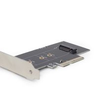 PCI-Express адаптер для SSD-накопичувача формату M.2 шириною 22 мм, низькопрофільна планка в комплекті