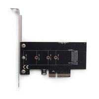 PCI-Express адаптер для SSD-накопичувача формату M.2 шириною 22 мм, низькопрофільна планка в комплекті