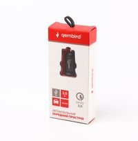 Зарядний пристрій від автомобільного прикурювача (швидка зарядка Qualcomm) 5V/3A-9V/2A-12V/1.5A, чорний