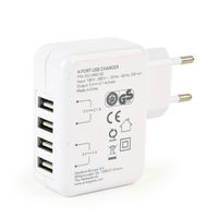 Зарядний пристрій 4 USB, 3.1 A