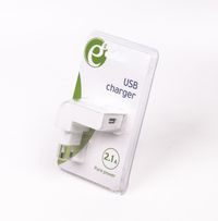 Зарядний пристрій USB 2.1 A, білий