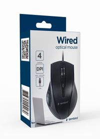Оптична миша, USB інтерфейс, 1200 dpi, чорний