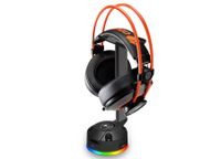 Тримач для навушників, RGB підсвічування, 2x USB 2.0 Hub, патентована вакуумна система фіксації