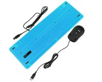 Комплект дротовий Fstyler клавіатура+миша, чорно-синій, USB