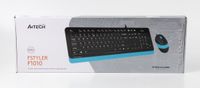 Комплект дротовий Fstyler клавіатура+миша, чорно-синій, USB