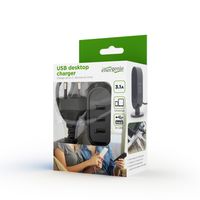 Зарядний пристрій настільний, 3 USB, 3.1 A