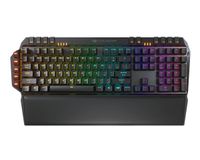 Клавіатура ігрова механічна, Cherry MX Red, RGB-підсвічування, USB, audio jack