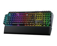 Клавіатура ігрова механічна, Cherry MX Red, RGB-підсвічування, USB, audio jack