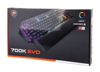 Клавіатура ігрова механічна, Cherry MX Red, RGB-підсвічування, USB, audio jack